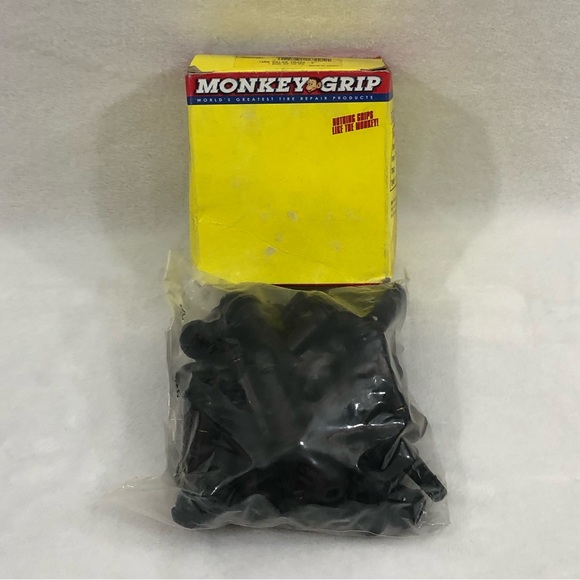 Monkey Grip Box Of 50 Black Tubeless Tire Valves TR425-2” Bike Auto Tire Repair - Picture 1 of 9